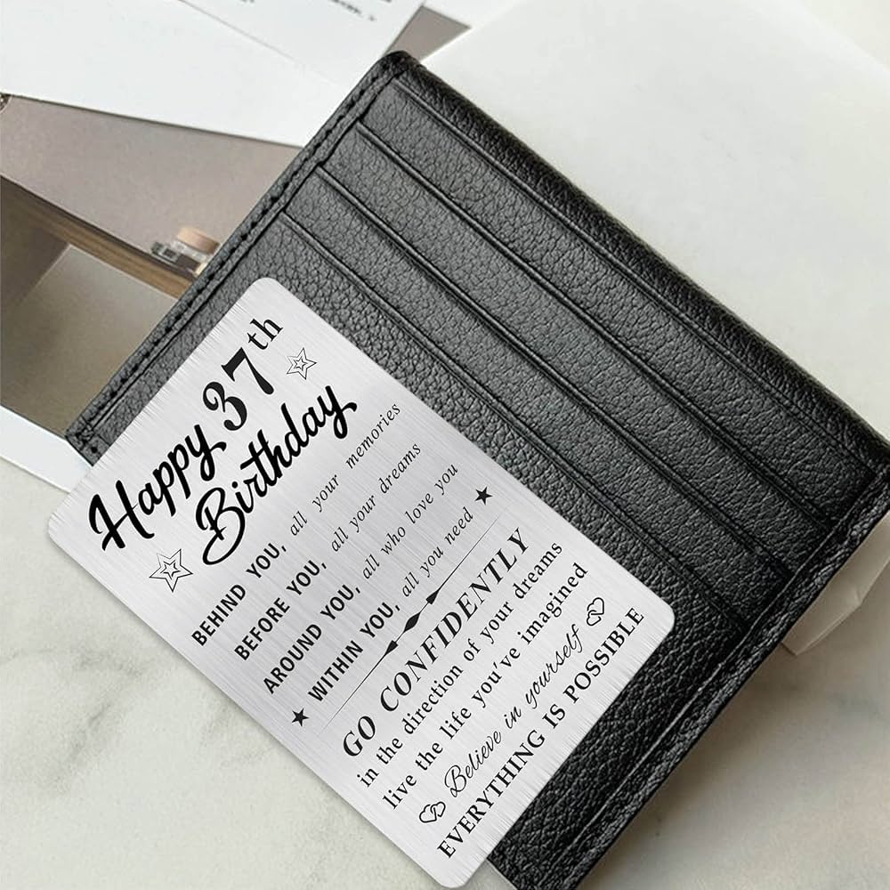 お誕生日カード Amazon | MOQIYXL ハッピー37歳の誕生日カード メンズ